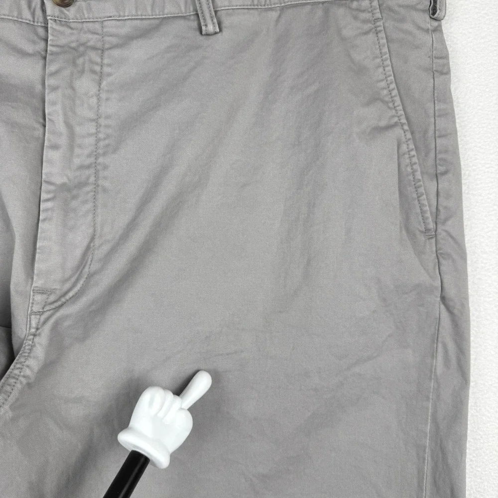Polo Ralph Lauren Chino Pants Mens 44x32 Gray Stretch Classic Fit Cotton Twill